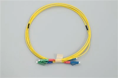 پچ سیم فیبر نوری Lc apc to lc upc Duplex Yellow